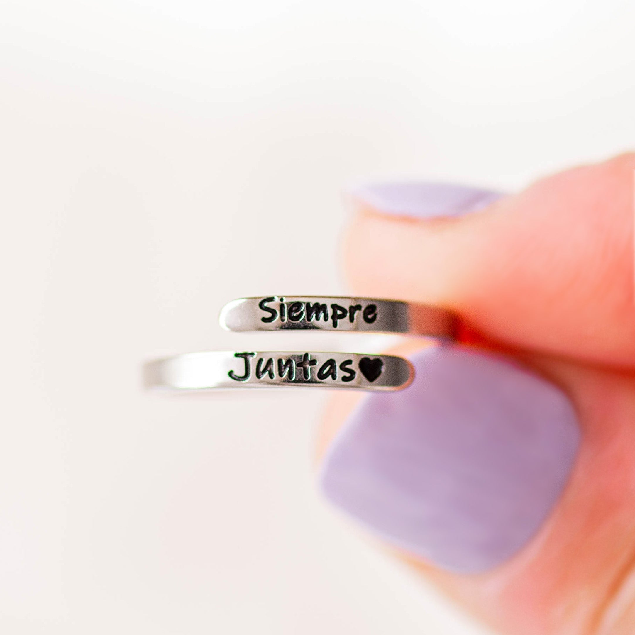 Anillos con mensaje
